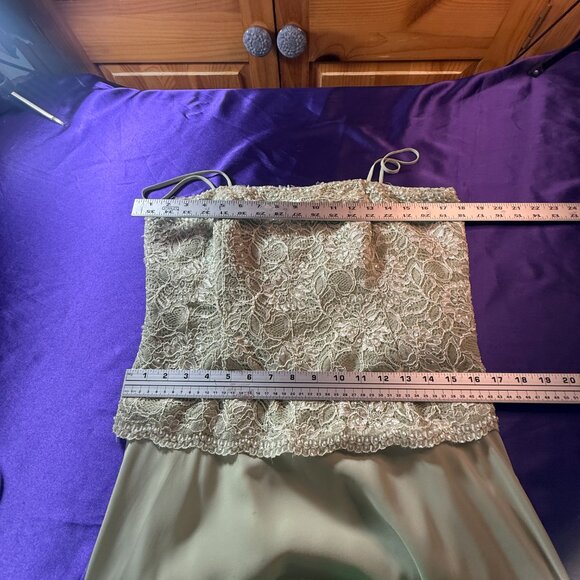 ๐David's Bridal Lace Beaded Chiffon Full Skirt Prom -Cocktail Bridesmaid Dress - Picture 11 of 16